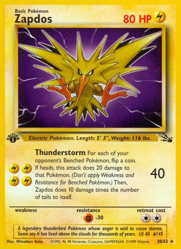 Zapdos 30/62
