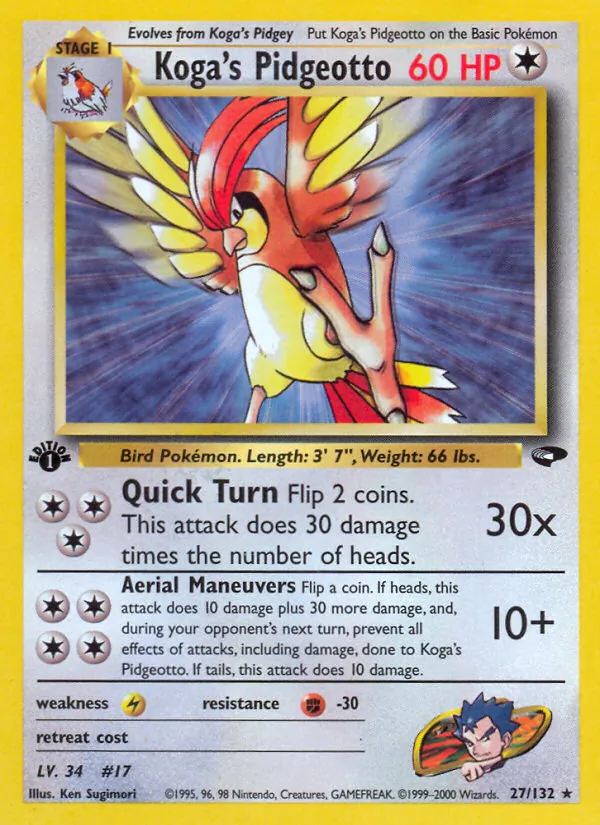 Koga's Pidgeotto 27/132