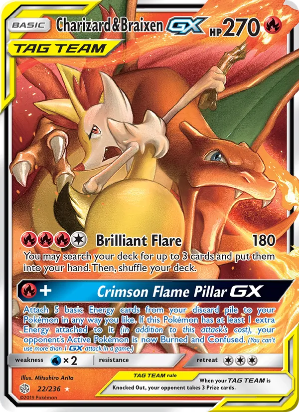 Charizard & Braixen GX 22/236