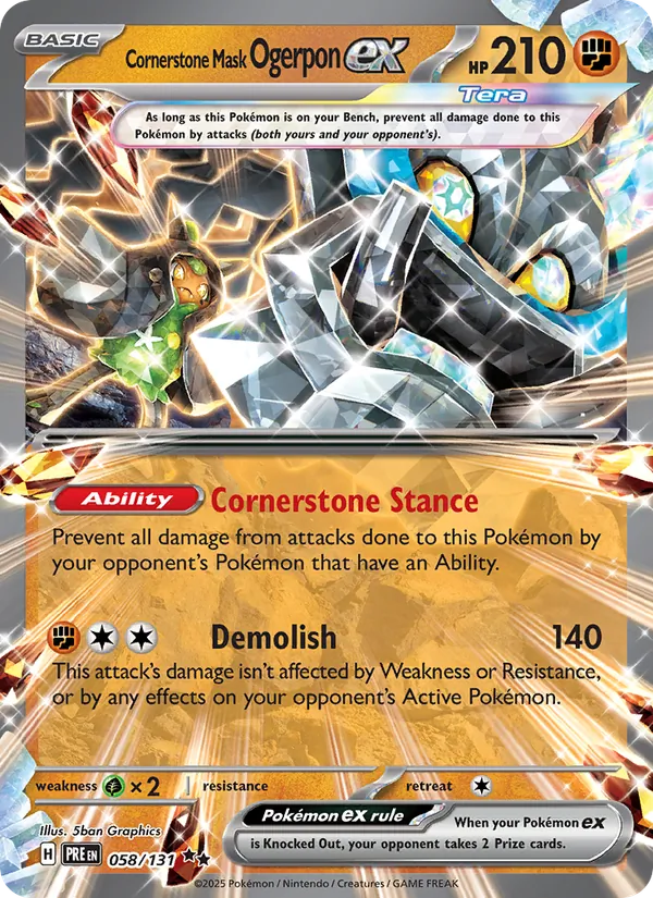 Cornerstone Mask Ogerpon ex 058/131