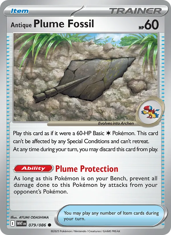 Antique Plume Fossil 079/86