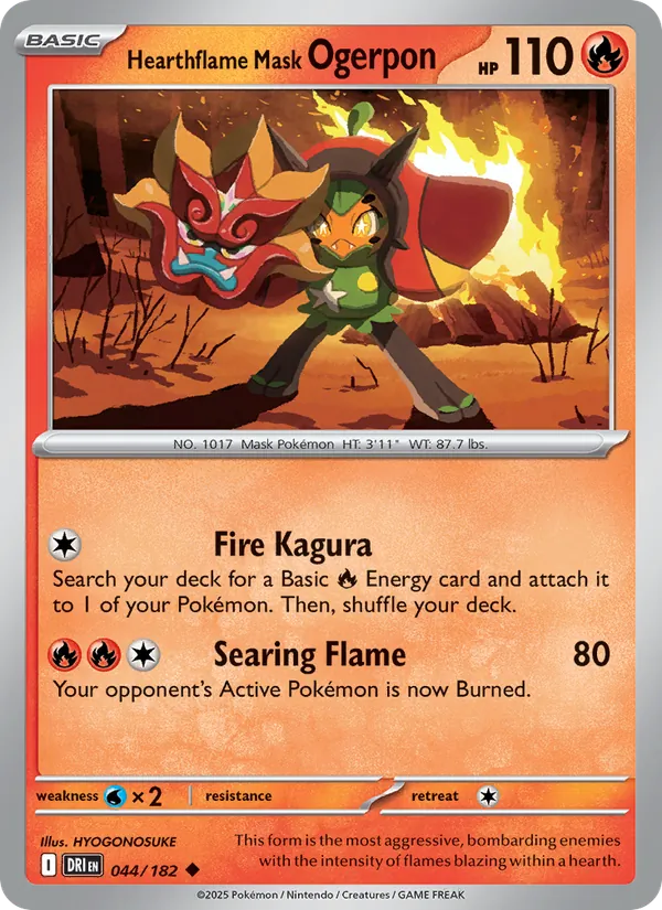 Hearthflame Mask Ogerpon 044/182