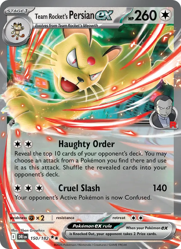 Team Rocket's Persian ex 150/182