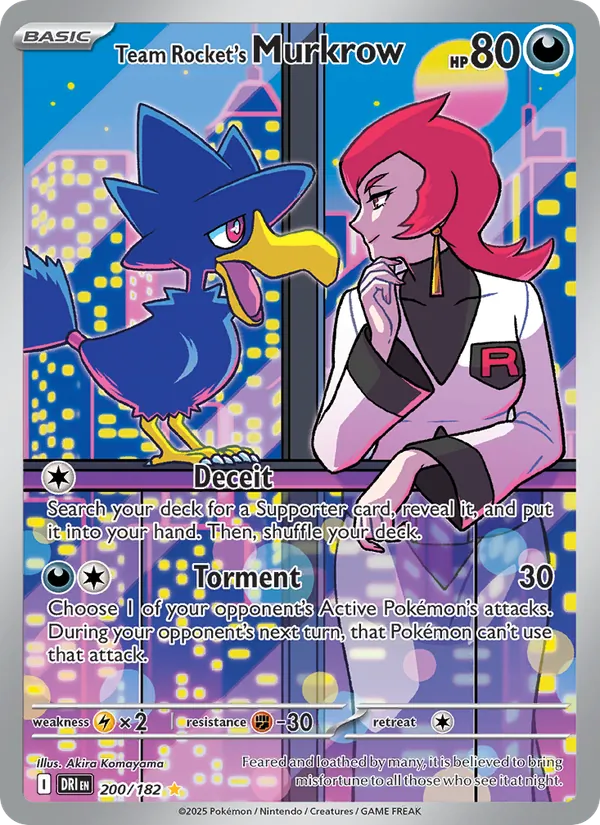Team Rocket's Murkrow 200/182
