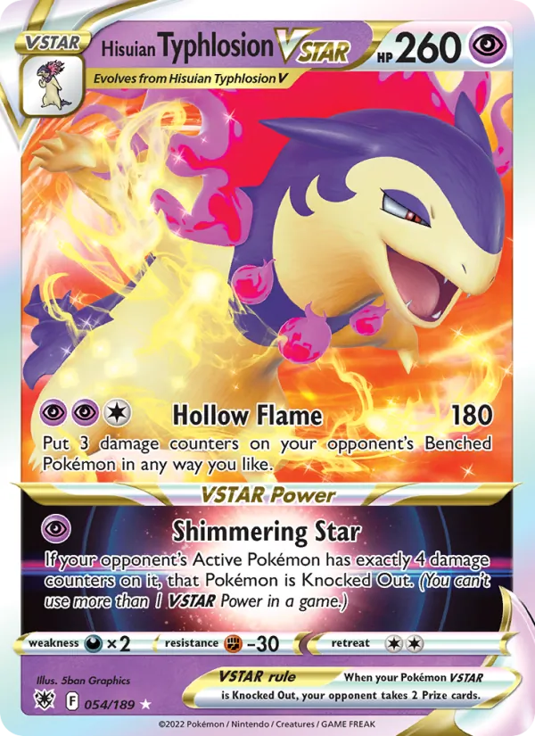 Hisuian Typhlosion VSTAR 054/189