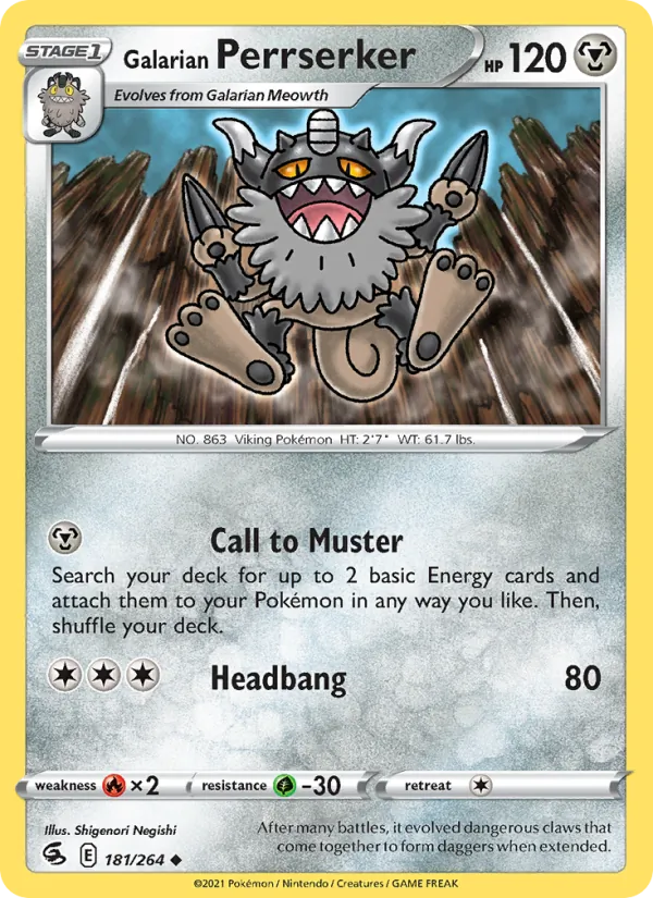 Galarian Perrserker 181/264