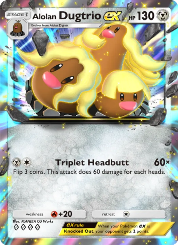Alolan Dugtrio ex 047/69
